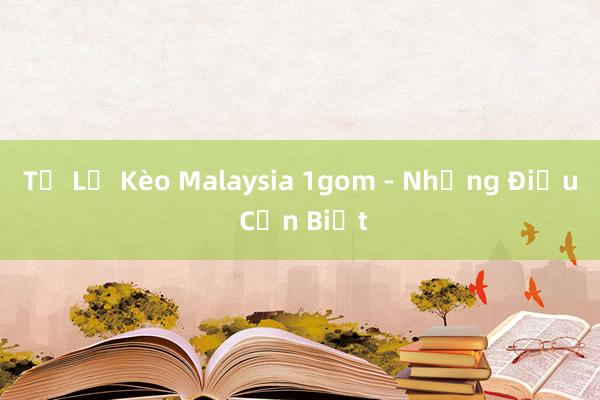 Tỷ Lệ Kèo Malaysia 1gom - Những Điều Cần Biết