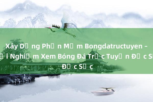 Xây Dựng Phần Mềm Bongdatructuyen – Trải Nghiệm Xem Bóng Đá Trực Tuyến Đặc Sắc